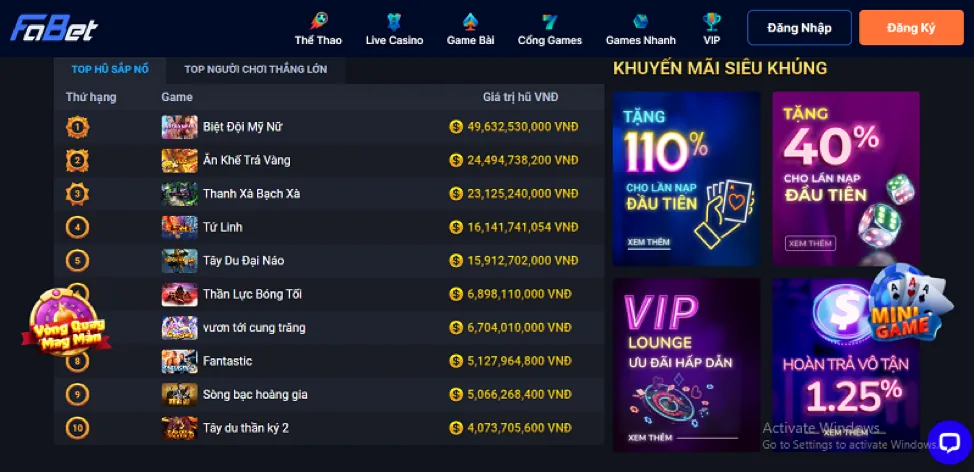Cập nhật tính năng mới hit club app